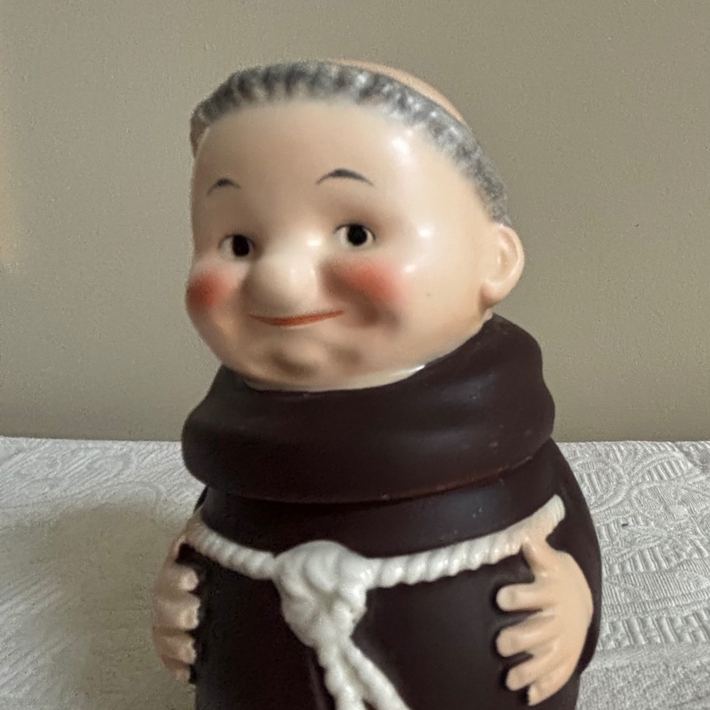 Vintage Hummel Friar Monk Jar, Full Bee Mark TMK2, 1950-1955